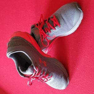 Under Armour athletic shoes.